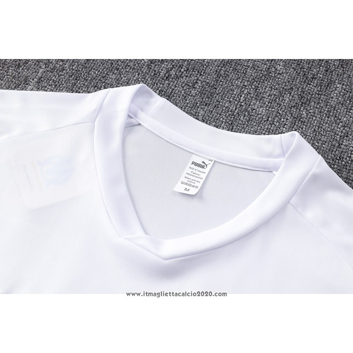 Tuta da Track Olympique Marsiglia Manica Corta 2022 2023 Bianco - Pantalon Corto